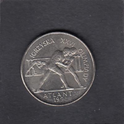 Beschrijving: 2 ZLOTYCH  OLYMPIC ATLANTA WRESTLING